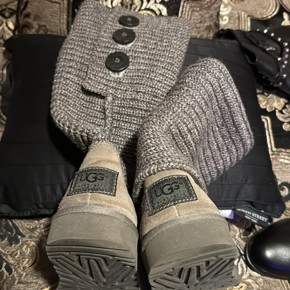 UGG Women's Classic Cardy Grey Size 8 - Picture 5 of 7
